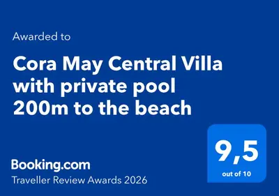a screenshot of a car may central villa with privatepod to at Cora May Central Villa with private pool 200m to the beach in Faliraki