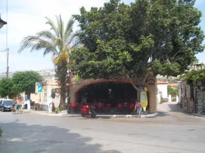 a store on the side of a street at 3 Bed Villa In Lardos Village in Lardos
