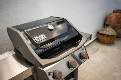 a toaster oven sitting on top of a stove at Villa Danae - Lindos in Líndos