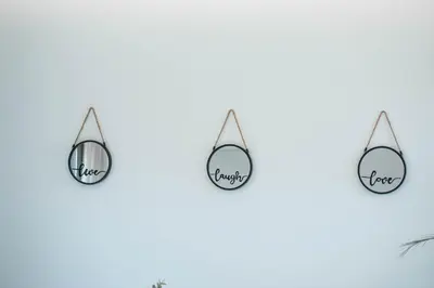 a group of sunglasses with the word focus on them at Demiani House in Lardos