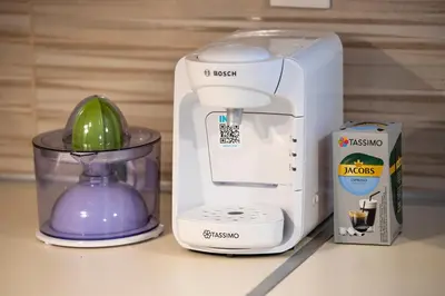 a kitchenaid blender next to a box of food at Anali Apartment in Ixia