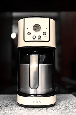 a coffee maker sitting on top of a counter at Odysseus Luxury House in Rhodes Town