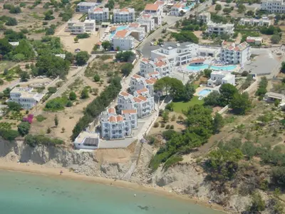 an aerial view of a resort on the beach at Lindia Thalassa in Pefki Rhodes