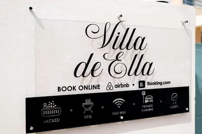 a sign for a book online book online bookstore at Villa De Ella in Ialyssos