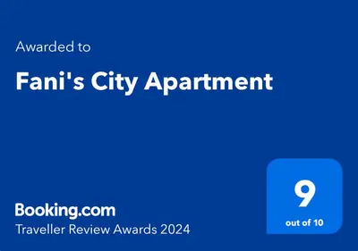 a screenshot of a phone with the text emailed to firms city apartment at Fani's City Apartment in Rhodes Town