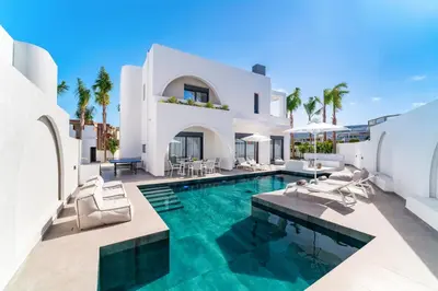an image of a villa with a swimming pool at Villa Dolce Vita Evelia by Villa Plus in Ialyssos