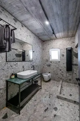 a bathroom with a sink and a toilet at Smart Luxury Apartments #3 in Rhodes Town