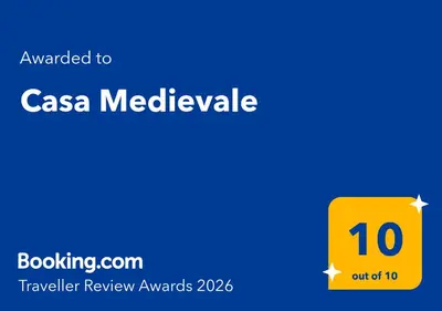 a yellow rectangle with the words csa melville on it at Casa Medievale in Rhodes Town