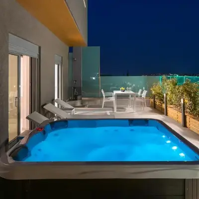 Rhodes Skyline Suite with out Door Jacuzzi Sea View A2
