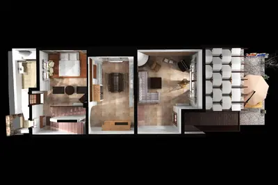 a model of a room with at Villa Haraki Paradise in Haraki