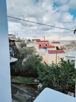 a view of a city from a balcony at 