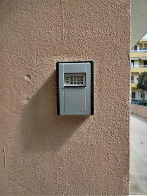 a electrical box on the side of a wall at Mary's House in Rhodes Town