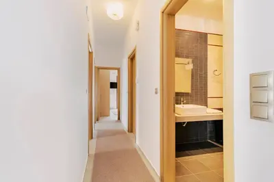 a bathroom with a sink and a mirror at Alonia View House in Asklipiḯon