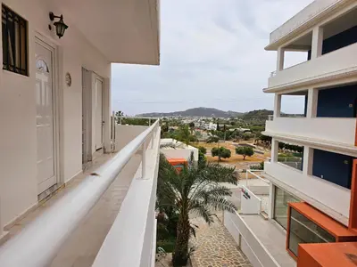 a view from the balcony of a house at Farkia Studios by Aegean in Faliraki