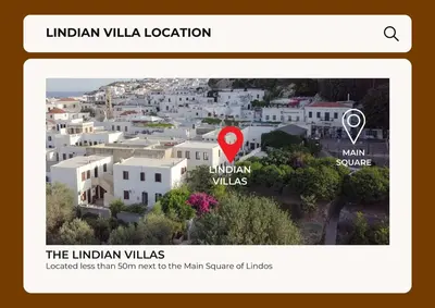 a screenshot of the lurbaan villas website at Lindian Villas in Líndos