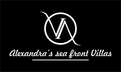 a logo for a hair salon with a letter n at Alexandra's Sea Front Villa in Pefki Rhodes
