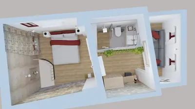 a rendering of a room in a house at Alexandras Stone House in Rhodes Town