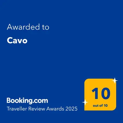 a yellow box with the number on it at Cavo in Ixia