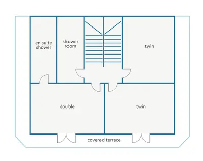 a schematic diagram of a shopping centre at Villa Dana by Villa Plus in Ialyssos