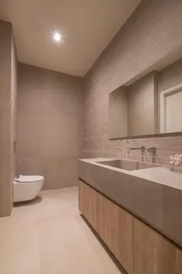 a bathroom with a large sink and a toilet at Natural Harmony ,Luxury Studio Oasis & Hot Tub in Rhodes Town