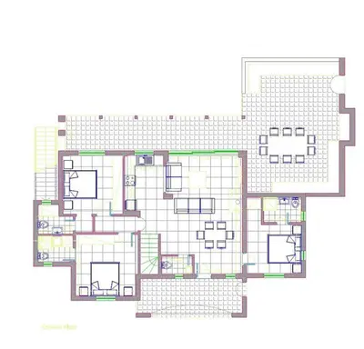 a floor plan of a building at Villa Fenia in Gennadi