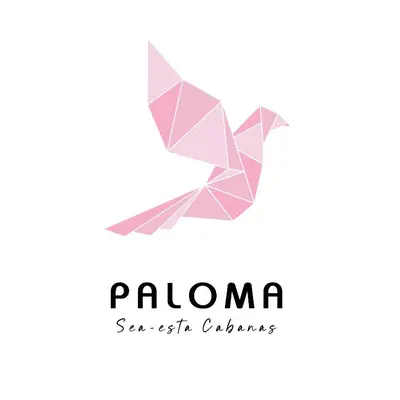 a logo of a cat made out of triangles at Paloma Seaesta Cabanas in Rhodes Town