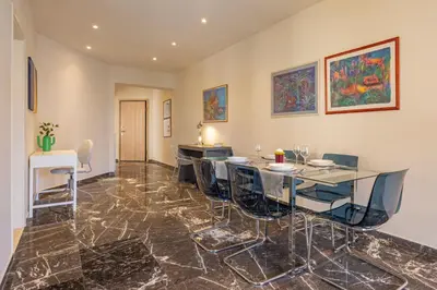 a dining room with a table and chairs at City Choice 2 Live - Sofouli 15 in Rhodes Town