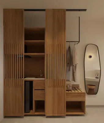 a bathroom with a sink and a mirror at néreya luxury rooms in Haraki