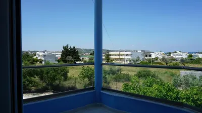 a view from the balcony of a house at Sugarcubes by Evagstays in Faliraki