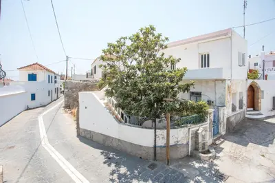 a tree in a planter on the side of a building at Niriana Verde Apartment in Gennadi