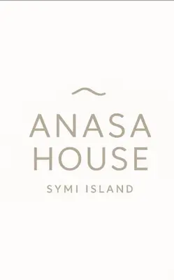 a sign for anzac house at the syphilis island at Anasa house in Symi