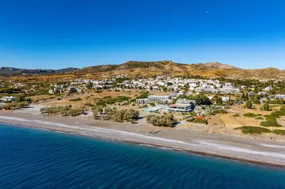 an aerial view of a resort on the beach at Villa Terra Magna Alba by Villa Plus in Gennadi