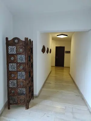 an empty room with a door and a hallway at Rhodes City Haven in Rhodes Town