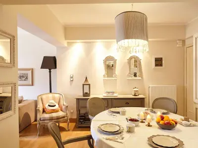 a dining room with a table and chairs at Apartment Einzigartige Wohnung auf Rhodos by Interhome in Rhodes Town
