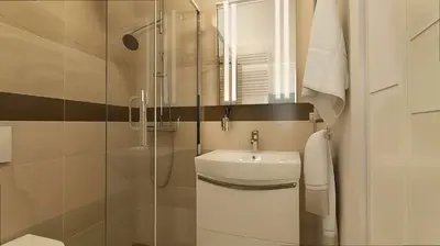 a bathroom with a sink and a glass shower at Villa Rafael in Lindos, Rhodos for 8gst in Líndos