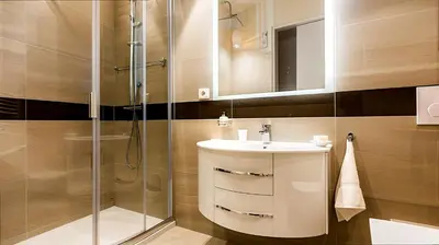 a bathroom with a sink and a shower at Villa Rafael in Lindos, Rhodos for 8gst in Líndos