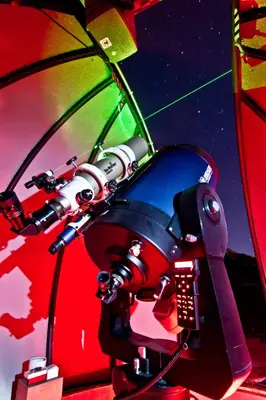a close up of a camera on top of a mirror at Astronomy Studios in Faliraki