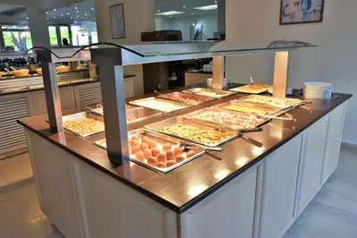 a buffet line with many different types of food at Marathon Hotel - All Inclusive in Kolimbia