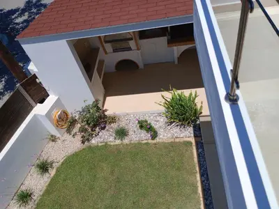 anterior view of a garden on a house at Villa Anastasia in Psinthos