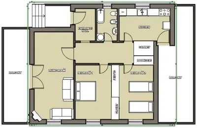 a floor plan of a house at Country House in Pastida
