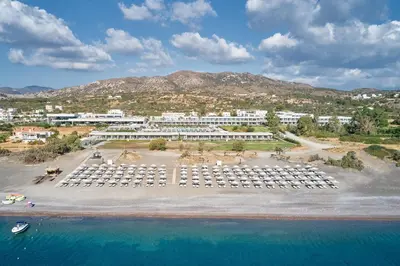 an aerial view of a resort on a beach at Gennadi Grand Resort - Premium All Inclusive in Gennadi