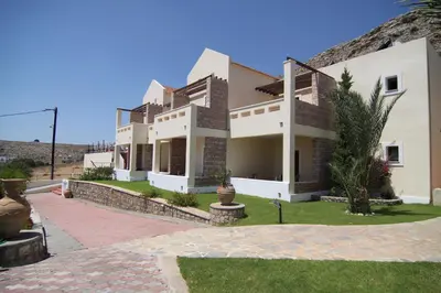 a villa with a view of a house at LINDOS HORIZON in Líndos