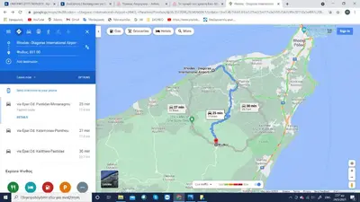 a map with a google webpage and a google maps at BEAUTIFUL HOUSE OF PSINTHOS in Psinthos