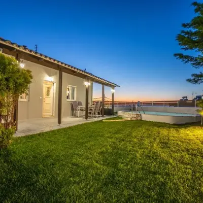 Fontana Luxury Villa Salakos With Pool Near Beach