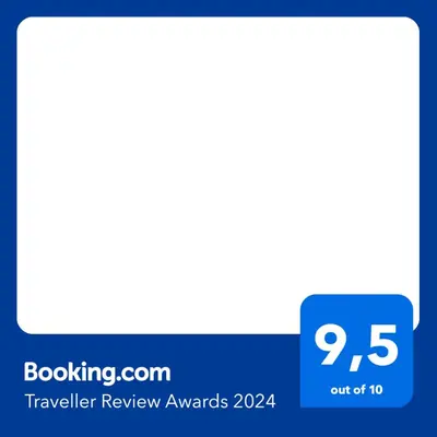 a screenshot of the travel review awards screen at Villa Evelyn in Pefki Rhodes