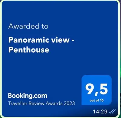 a screenshot at Panoramic view - Penthouse in Rhodes Town