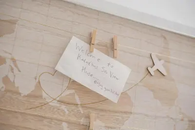 a piece of paper hanging on a clothes line at Kalathos Sea View House in Kalathos