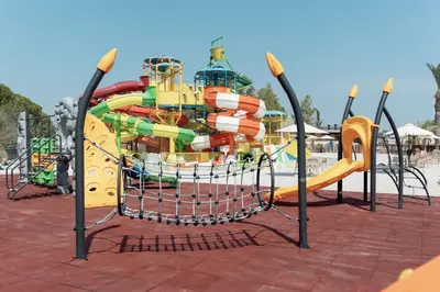 a water slide at a water park at Ella Helea in Kallithea Rhodes