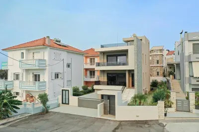 an image of an apartment building with balconies at Ixia Breeze 3 in Ixia