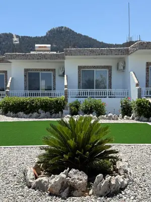 a house with a plant in the front yard at Althea Apartments in Kolimbia